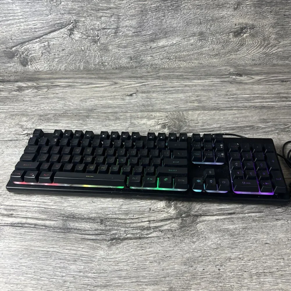 iBUYPOWER KB-IBP-2210 Wired RGB Gaming Keyboard — Tested Working